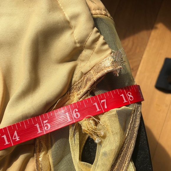 Yellow/Gold Indian Sari/Ghagra Blouse with Gems - Picture 6 of 6